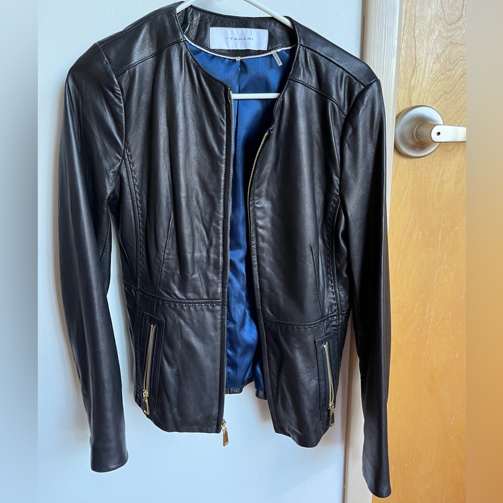 Tahari Leather Jacket Women’s